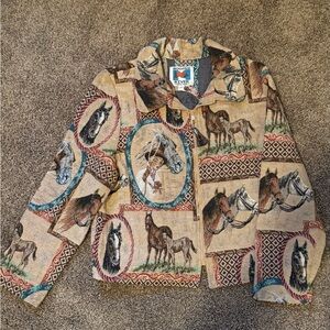 Vintage Wooded River Horse Jacket